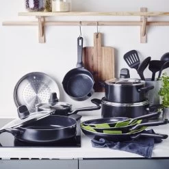 GreenPan Memphis Pannenset - 20-delig - Zwart - Inductie - PFAS-vrij -Thuiskeuken 1200x1200 588