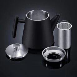 Silberthal - Theepot Met Filter - 1 L - RVS Dubbelwandig - Zwart - Cadeau -Thuiskeuken 1200x1200 684
