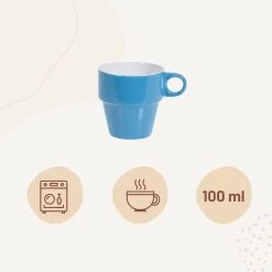 Orange85 Koffiekopjes - Met Houder - Set Van 6 - Gekleurd - 300 Ml - Keramiek -Thuiskeuken 1200x1200 774