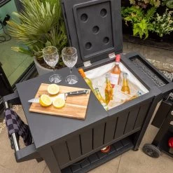 BluMill BBQ Tafel - Inclusief Koelvak 80 Liter - Op Wieltjes - Met Flessenopener - 102 X 46 X 86,5 Cm -Thuiskeuken 1200x1200 857
