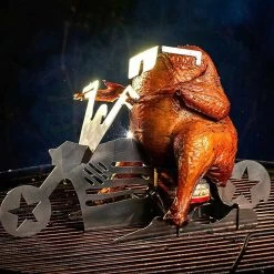 GrillX Beer Can Chicken Houder - Kiphouder Motorcycle - BBQ Accesoires - Bierkip - Barbeque Gereedschap - Chicken Sitter -Thuiskeuken 1200x1200 887