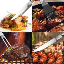 Saveur Royal® 35-delige Barbecue Gereedschapset In Roestvrij Staal - BBQ Grill Set Met Draagtas - Barbecuegerei-sets - Barbecue Accessoires Gereedschap - 35-delig -Thuiskeuken 1200x1200 892