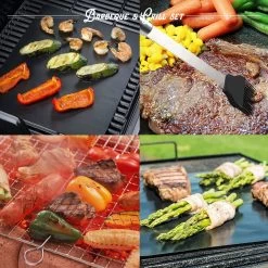 Mountain Jack® 40-Delige Luxe BBQ Grill Accessoires Set In Roestvrij Staal – Barbecue Gereedschap – Tangenset, Vlees Thermometer, Vleestang, Borstel, Spiezen, Vleesmes, Vleesvork -Thuiskeuken 1200x1200 899
