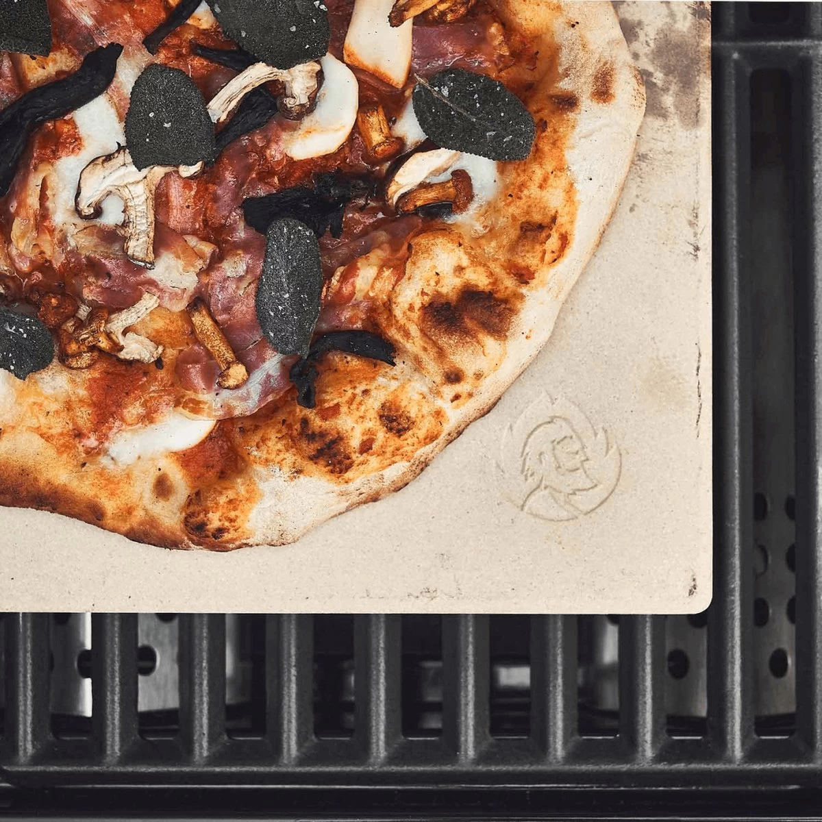 Burnhard Pizzasteen 38 X 30 X 1,5 Cm + Pizzaschep 11 Burnhard Pizzasteen 38 X 30 X 1,5 Cm + Pizzaschep - Afbeelding 9