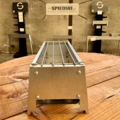 Spiedini Saté-bbq Bali 40 Mini - Kleine, Smalle Houtskoolbarbecue Met Horizontaal Rooster Voor Sate Of Andere Spiesjes - 40 Cm Lang, 11 Cm Breed, 14 Cm Hoog - Ideaal Voor Tuin- Of Open Haard, Of Balkon - Materiaal: Gealuminiseerd Ijzer -Thuiskeuken 1200x1200 956