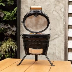 BluMill Kamado BBQ Egg - Kamado 13 Inch - Incl. Vlees Thermometer - Houtskoolbarbecues - Zwart - Ø 27cm -Thuiskeuken 1200x1200 963