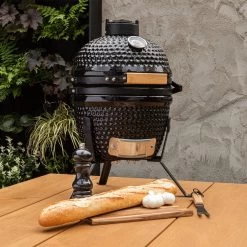 BluMill Kamado BBQ Egg - Kamado 13 Inch - Incl. Vlees Thermometer - Houtskoolbarbecues - Zwart - Ø 27cm -Thuiskeuken 1200x1200 968