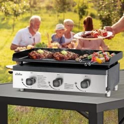 Bighorn Plancha Grill - Gasbarbecue – Tabletop – Draagbaar – 3 Branders -Thuiskeuken 1200x1200 978