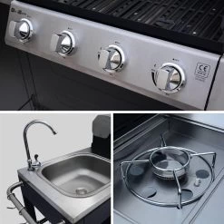 Alice's Garden Gas BBQ D'Artagnan - Zwart - 5 Branders - Buitenkeuken -Thuiskeuken 1200x1200 989