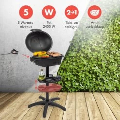 KitchenBrothers Elektrische BBQ - Met Grillplaat - Anti-aanbaklaag - Incl. Plank/Houders - Grilloppervlak 46,5x33,8cm - Tot 300°C - 2400W - Zwart 14 KitchenBrothers Elektrische BBQ - Met Grillplaat - Anti-aanbaklaag - Incl. Plank/Houders - Grilloppervlak 46,5x33,8cm - Tot 300°C - 2400W - Zwart -Thuiskeuken 1200x1200 991