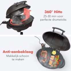 KitchenBrothers Elektrische BBQ - Met Grillplaat - Anti-aanbaklaag - Incl. Plank/Houders - Grilloppervlak 46,5x33,8cm - Tot 300°C - 2400W - Zwart 16 KitchenBrothers Elektrische BBQ - Met Grillplaat - Anti-aanbaklaag - Incl. Plank/Houders - Grilloppervlak 46,5x33,8cm - Tot 300°C - 2400W - Zwart -Thuiskeuken 1200x1200 993