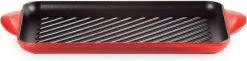 Le Creuset - Gietijzeren Grillplaat - 32x22cm - Kersenrood -Thuiskeuken 1200x296