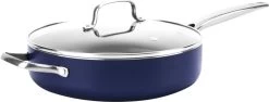Blue Diamond – Sauteerpan Inclusief Deksel – Hapjespan – 28 Cm - Coating Met Diamant - Blauw -Thuiskeuken 1200x455