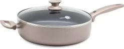 GreenPan Cambridge Hapjespan Met Deksel 28cm - Brons - Inductie - PFAS-vrij -Thuiskeuken 1200x475