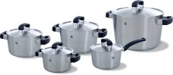 BK Conical Cool Pannenset - 5-delig - RVS - Geschikt Voor Alle Warmtebronnen 41 BK Conical Cool Pannenset - 5-delig - RVS - Geschikt Voor Alle Warmtebronnen -Thuiskeuken 1200x525