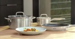 Tefal Virtuoso Pannenset 5 Delig - Hoge Kookpan Ø 22 Cm + Steelpan Ø 16 Cm + Kookpannen Ø 18/20/24 Cm -Thuiskeuken 1200x634