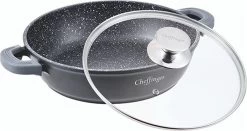 Cheffinger 28cm Lage Kookpot / Braadpan - CF-SC28 -Thuiskeuken 1200x637
