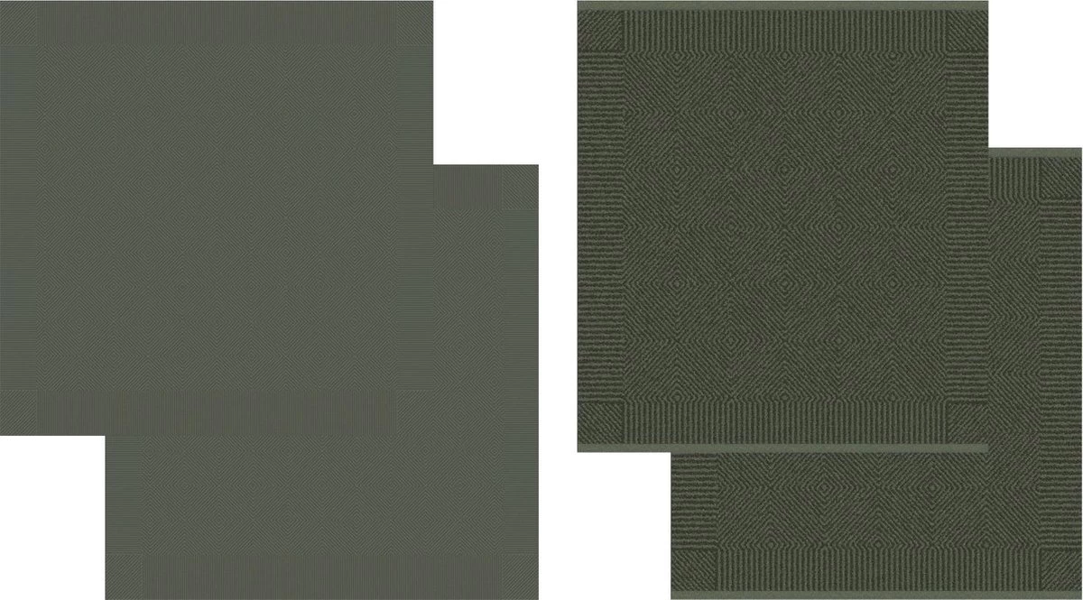 DDDDD Cisis - 2x Theedoek & 2x Keukendoek - Laurel 2 DDDDD Cisis - 2x Theedoek & 2x Keukendoek - Laurel