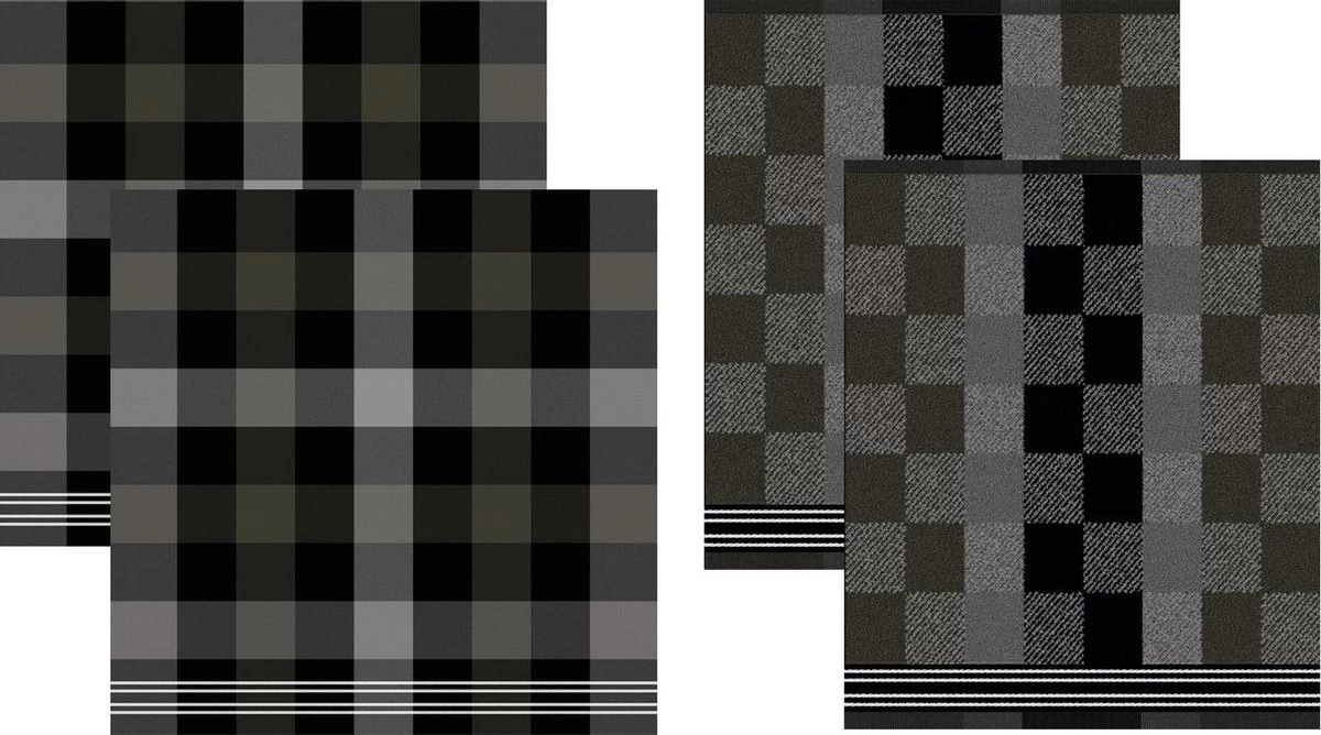 DDDDD Feller - 2 Theedoeken & 2 Keukendoeken - Grey 3 DDDDD Feller - 2 Theedoeken & 2 Keukendoeken - Grey