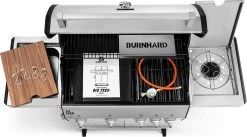 Burnhard Gas BBQ Big FRED Deluxe - 4 Branders - Incl. Keramische Infraroodbrander & Afdekhoes - Deluxe -Thuiskeuken 1200x668