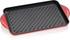 Le Creuset - Gietijzeren Grillplaat - 32x22cm - Kersenrood -Thuiskeuken 1200x697 2