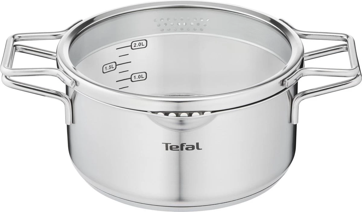 Tefal Nordica Pannenset 3 Delig - Steelpan Ø 16 Cm & Kookpan Ø 20 + Ø 24 Cm 4 Tefal Nordica Pannenset 3 Delig - Steelpan Ø 16 Cm & Kookpan Ø 20 + Ø 24 Cm - Afbeelding 2