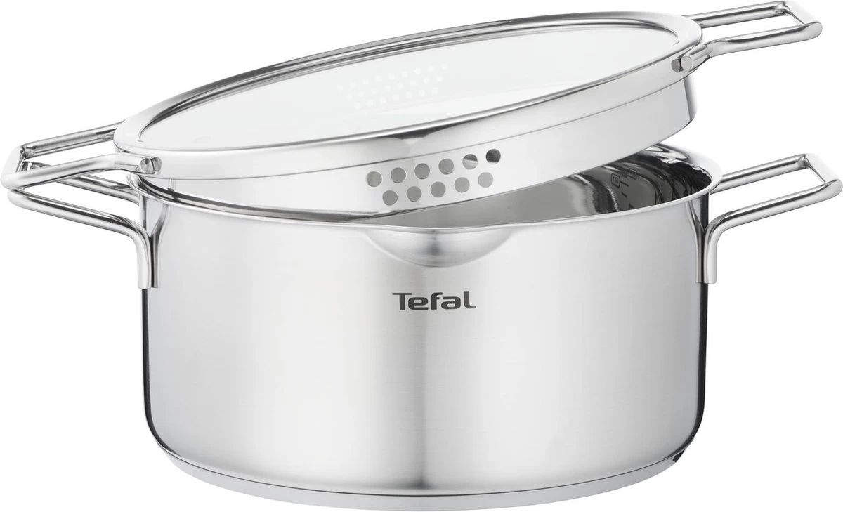 Tefal Nordica Pannenset 3 Delig - Steelpan Ø 16 Cm & Kookpan Ø 20 + Ø 24 Cm 6 Tefal Nordica Pannenset 3 Delig - Steelpan Ø 16 Cm & Kookpan Ø 20 + Ø 24 Cm - Afbeelding 4
