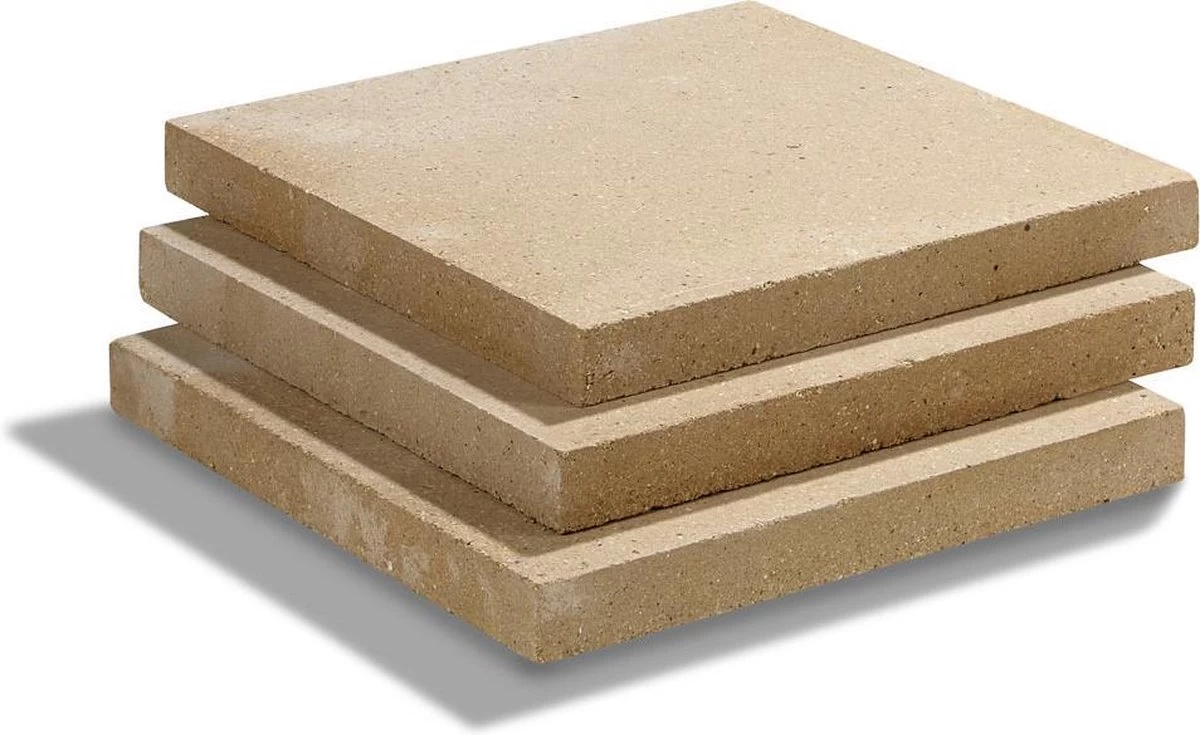 Pizzasteen / Broodbaksteen - 30 X 30 X 3 Cm - Voor De Oven Of BBQ 4 Pizzasteen / Broodbaksteen - 30 X 30 X 3 Cm - Voor De Oven Of BBQ - Afbeelding 2