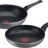 Tefal Easy Plus Pannenset - Koekenpan Ø 24 Cm + Wokpan Ø 28 Cm - Niet Geschikt Voor Inductie -Thuiskeuken 1200x735