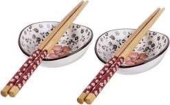 Winkrs | 2 Persoons Japanse Sushi Servies Set (rood) Met Eetstokjes, Kommetjes En Opleggers Voor Stokjes -Thuiskeuken 1200x740 2