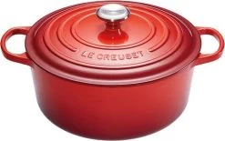 Le Creuset Signature Braadpan - 4,2 L - 24 Cm - Kersenrood -Thuiskeuken 1200x753 2