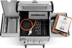 Burnhard Gas BBQ FRED JR. Deluxe - 2 Branders - Incl. Keramische Infraroodbrander & Afdekhoes - Deluxe -Thuiskeuken 1200x796 16