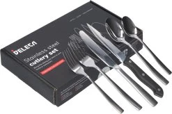 Deleca 8 Persoons Bestekset (48-delig) - Lepels, Messen, Vorken & Steakmessen - Vaatwasserbestendig - Zilver / RVS -Thuiskeuken 1200x799 102