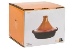 Cosy & Trendy Tajine Zwart / Oranje - Gietijzeren Schaal - Ø25cm - Geschikt Voor Inductie -Thuiskeuken 1200x799 15