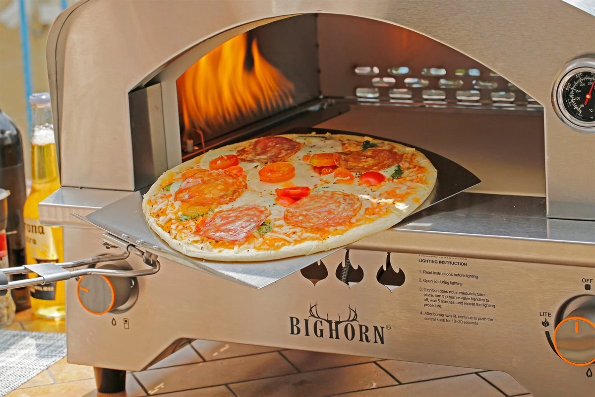 Bighorn Pizzaschep Voor BBQ En Oven-Inklapbare Handgreep -Pizzasnijder- Edelstaal -geschikt Als Broodschep En Ovenschep - SRPT01 8 Bighorn Pizzaschep Voor BBQ En Oven-Inklapbare Handgreep -Pizzasnijder- Edelstaal -geschikt Als Broodschep En Ovenschep - SRPT01 - Afbeelding 6