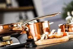 Koekenpan Ø26cm Met Deksel - Inductie - Koper - DUCQ -Thuiskeuken 1200x807