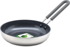 GreenPan Mini Koekenpan 14cm - Zilver - Inductie - PFAS-vrij -Thuiskeuken 1200x811