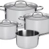 Sola Pannenset Mirage - 4 Delig - Ø 16,16,18,20 Cm - Zilver - RVS - Sandwichbodem -Thuiskeuken 1200x847