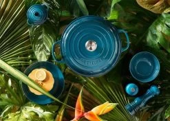 Le Creuset Braadpan Campagnard Signature Deep Teal - ø 30 Cm / 3.5 Liter -Thuiskeuken 1200x853 2