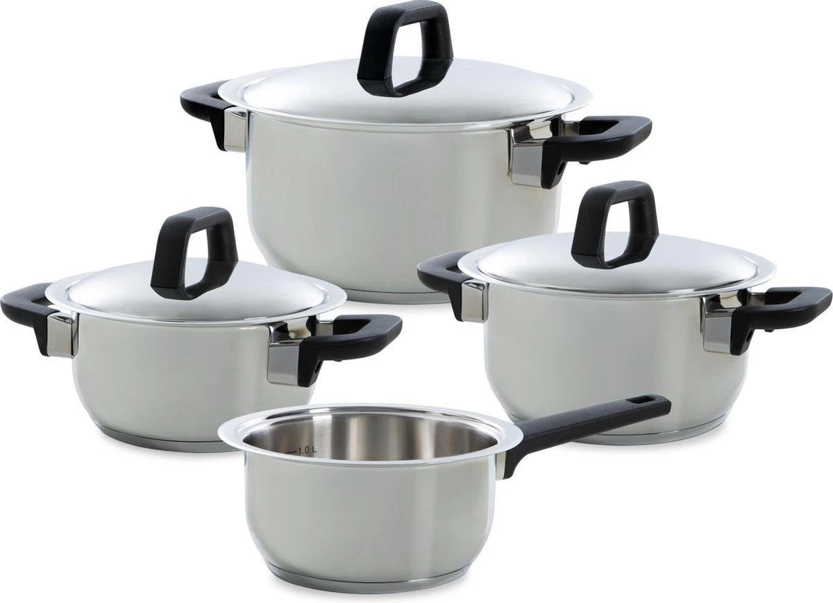 Gero Erik Kookpannenset - 4-delig - RVS - Inductie 3 Gero Erik Kookpannenset - 4-delig - RVS - Inductie