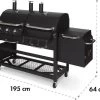 Klarstein Kingsville Double Barbecue - Houtskool- En Gasbarbecue - Smoker BBQ - Inclusief Deksels En Thermometer - Met 2 Roosters - Zwart -Thuiskeuken 1200x870 6