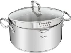 Tefal Duetto+ Pannenset -10 Delig- 5 Pannen - Kookpannenset - Zilver - Afdruipdeksels 18 Tefal Duetto+ Pannenset -10 Delig- 5 Pannen - Kookpannenset - Zilver - Afdruipdeksels -Thuiskeuken 1200x893 3