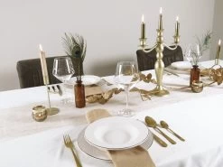 LeRijn® Serviesset Deventer 6 Persoons - 18 Delig - Licht Crème Wit Met Gouden Rand En Motief - Dinerborden - Soepborden - Dessertborden - Borden Servies - Bordenset -Thuiskeuken 1200x899 20