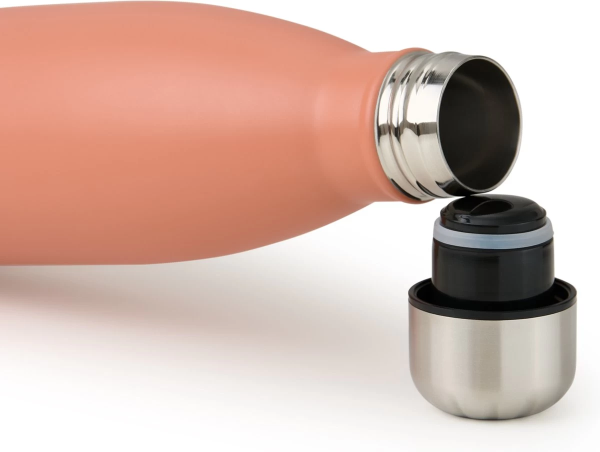 Blumtal Thermosfles - Met Dubbele Wand - Thermosbeker Koffie, Thee En Koele Dranken - Travel Mug - 500ml - Mineral Rood - Rood 5 Blumtal Thermosfles - Met Dubbele Wand - Thermosbeker Koffie, Thee En Koele Dranken - Travel Mug - 500ml - Mineral Rood - Rood - Afbeelding 3