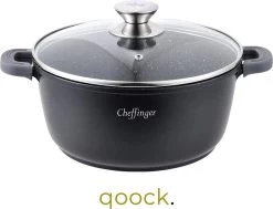Cheffinger Cooking | Braadpan Met Deksel | 28cm | Alle Warmtebronnen |DC28