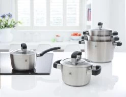 BK Conical Cool Pannenset - 5-delig - RVS - Geschikt Voor Alle Warmtebronnen 30 BK Conical Cool Pannenset - 5-delig - RVS - Geschikt Voor Alle Warmtebronnen -Thuiskeuken 1200x929