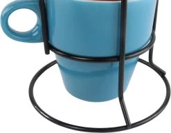 Orange85 Koffiekopjes - Met Houder - Set Van 6 - Gekleurd - 300 Ml - Keramiek -Thuiskeuken 1200x936