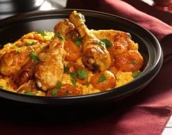 Cosy & Trendy Tajine Zwart / Oranje - Gietijzeren Schaal - Ø25cm - Geschikt Voor Inductie -Thuiskeuken 1200x944