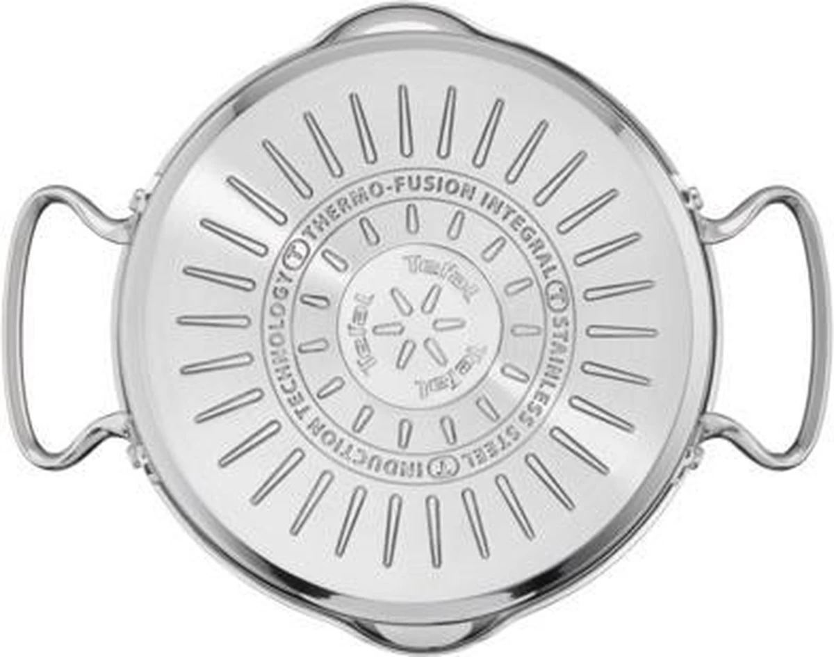 Tefal Duetto+ Pannenset -10 Delig- 5 Pannen - Kookpannenset - Zilver - Afdruipdeksels 12 Tefal Duetto+ Pannenset -10 Delig- 5 Pannen - Kookpannenset - Zilver - Afdruipdeksels - Afbeelding 10