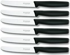 Victorinox Tafelmessen - 6-Delig - Zwart - Recht Heft -Thuiskeuken 1200x953 4